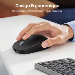 Souris Optique UGREEN MU103 5000 dpi | Bluetooth & 2,4Ghz