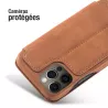iPhone 12 Pro | Étui Portefeuille LC.IMEEKE façon Daim