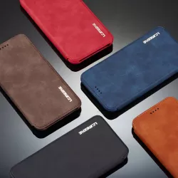 iPhone 12 Pro | Étui Portefeuille LC.IMEEKE façon Daim