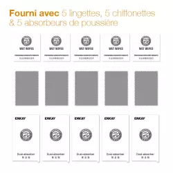 iPhone 12 Mini | Pack ENKAY de 5 Protections Écran