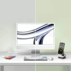 Chargeur Induction Pliable SATECHI Qi2 2-en-1