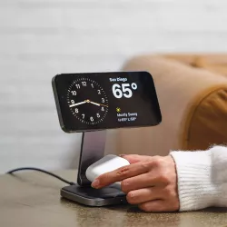 Chargeur Induction Pliable SATECHI Qi2 2-en-1