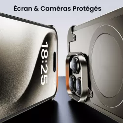 iPhone 15 Pro | Bumper MagSafe OATSBASF KickStand Givré