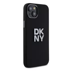 iPhone 15 | Coque DKNY Silicone Liquide & Logo Métal
