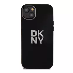 iPhone 15 | Coque DKNY Silicone Liquide & Logo Métal