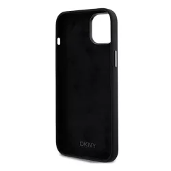 iPhone 15 | Coque DKNY Silicone Liquide & Logo Métal