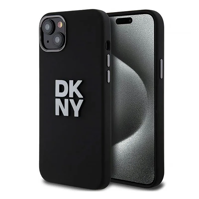 iPhone 15 Plus | Coque DKNY Silicone Liquide & Logo Métal iPhone 15 Plus | Coque DKNY Silicone Liquide & Logo Métal