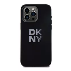 iPhone 15 Pro | Coque DKNY Silicone Liquide & Logo Métal