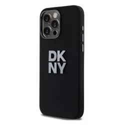 iPhone 15 Pro | Coque DKNY Silicone Liquide & Logo Métal