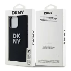 iPhone 15 Pro Max | Coque DKNY Silicone Liquide & Logo Métal