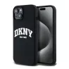 iPhone 15 | Coque MagSafe DKNY Silicone Liquide & Logo Blanc