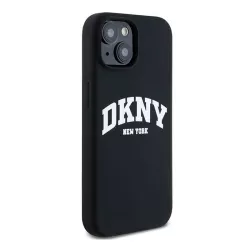 iPhone 15 | Coque MagSafe DKNY Silicone Liquide & Logo Blanc