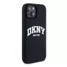 iPhone 15 | Coque MagSafe DKNY Silicone Liquide & Logo Blanc