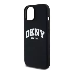 iPhone 15 | Coque MagSafe DKNY Silicone Liquide & Logo Blanc