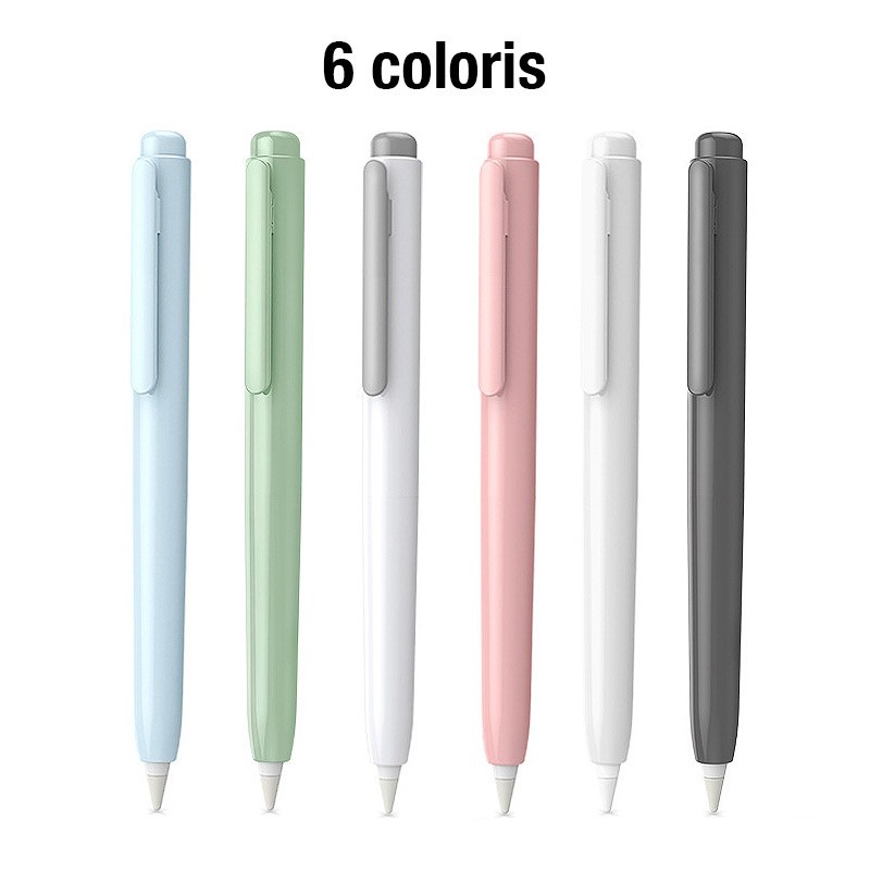 Étui Silicone Carotte Pour Apple Pencil 1 Et 2 - Protection Antidérapante, Avec Capuchon Et 5 Embouts