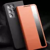 Galaxy S21 | Étui Fenêtre QIALINO en Cuir Véritable