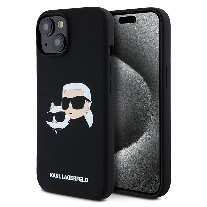 iPhone 15 | Coque MagSafe KARL LAGERFELD Karl & Choupette iPhone 15 | Coque MagSafe KARL LAGERFELD Karl & Choupette