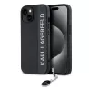 iPhone 15 | Coque KARL LAGERFELD Saffiano Strass & Charm