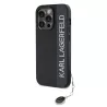 iPhone 15 Pro | Coque KARL LAGERFELD Saffiano Strass & Charm