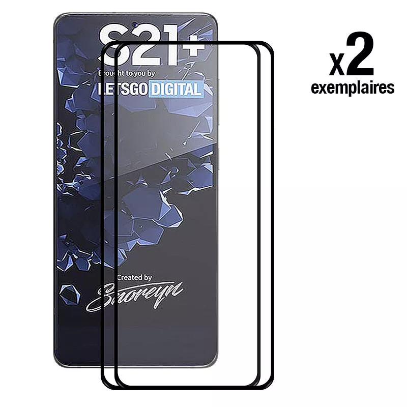 Galaxy S21 Plus | Pack ENKAY 2 Protections Écran en Verre Trempé