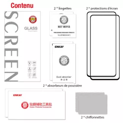 Galaxy S21 Plus | Pack ENKAY 2 Protections Écran en Verre Trempé