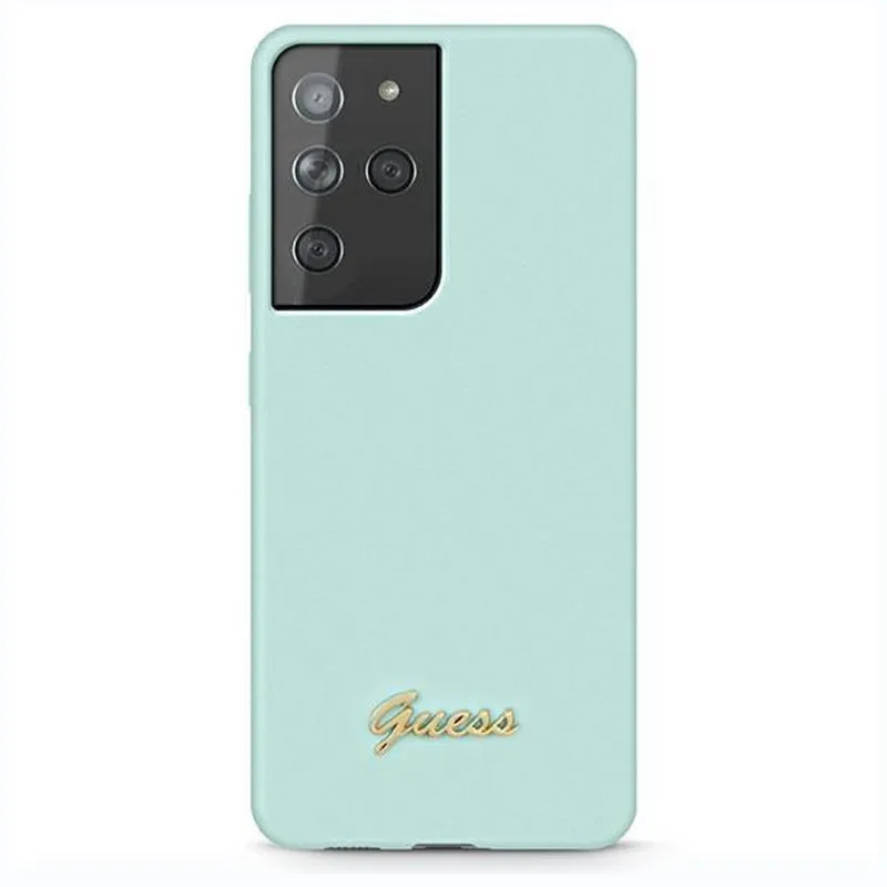 Galaxy S21 Ultra | Coque GUESS Silicone Script Métal Galaxy S21 Ultra | Coque GUESS Silicone Script Métal