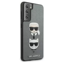 Galaxy S21+ | Coque KARL LAGERFELD Saffiano 'Karl & Choupette'