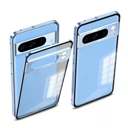 Pixel 8 Pro | Coque Métal Givrée avec Fermeture Magnétique