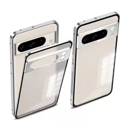 Pixel 8 Pro | Coque Métal Givrée avec Fermeture Magnétique
