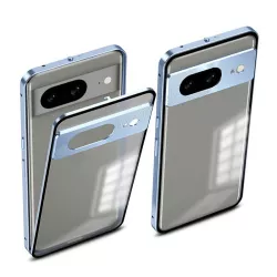 Pixel 8 | Coque Métal Givrée avec Fermeture Magnétique