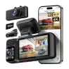 Triple Caméra Dashcam REDTIGER F17 GPS WiFi