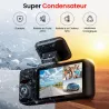 Triple Caméra Dashcam REDTIGER F17 GPS WiFi