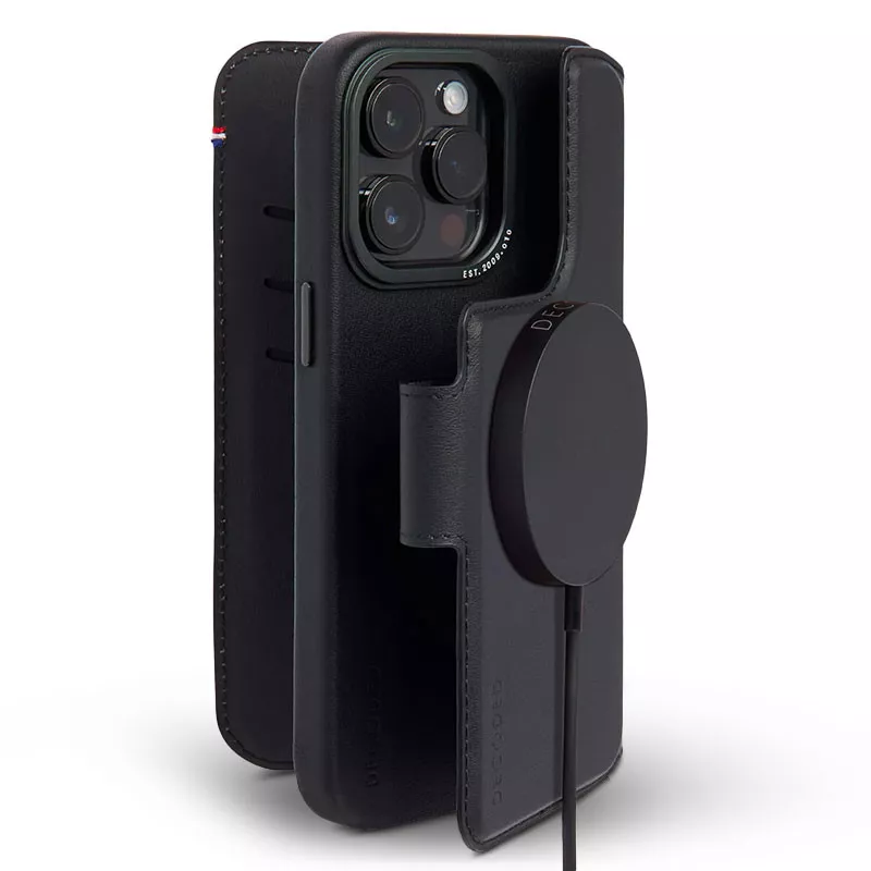 iPhone 14 Pro Max | Étui Cuir DECODED MagSafe Detachable Wallet