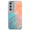 Galaxy A55 | Coque Silicone avec Motif Laser Fils de Plumes
