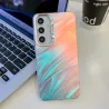 Galaxy A55 | Coque Silicone avec Motif Laser Fils de Plumes