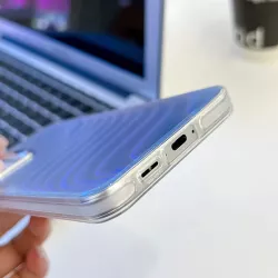 Galaxy A55 | Coque Silicone avec Motif Laser Arlequin
