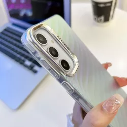 Galaxy A55 | Coque Silicone avec Motif Laser Arlequin