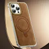 iPhone 14 Pro Max | Coque MagSafe en Cuir Vegan & Alu