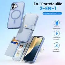 iPhone 16 | Étui Cuir DUX DUCIS Lawa avec Coque Détachable