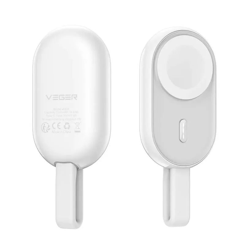 Apple Watch - Chargeur Induction VEGER W0102 avec Batterie Intégrée 1200 mAh Apple Watch - Chargeur Induction VEGER W0102 avec Batterie Intégrée 1200 mAh