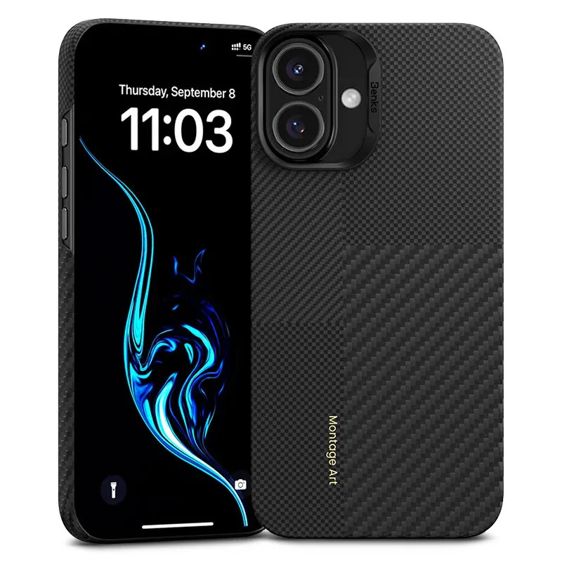 iPhone 16 Plus | Coque MagSafe BENKS Montage ArmorAir Kevlar iPhone 16 Plus | Coque MagSafe BENKS Montage ArmorAir Kevlar