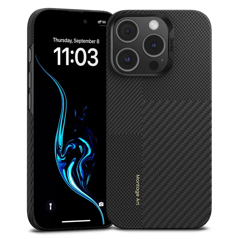 iPhone 16 Pro Max | Coque MagSafe BENKS Montage ArmorAir Kevlar iPhone 16 Pro Max | Coque MagSafe BENKS Montage ArmorAir Kevlar