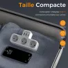Multiprise TESSAN 6-en-1 | 3 Électriques | 2 USB-A | 1 USB