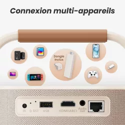 Vidéoprojecteur LED Portatif YABER T2 Plus