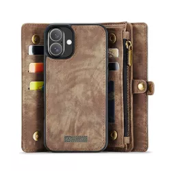 iPhone 16 | Étui Portefeuille CaseMe avec Coque Détachable