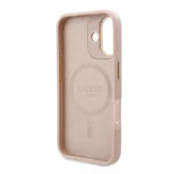 iPhone 16 | Coque MagSafe GUESS Monogramme & Plaque Logo