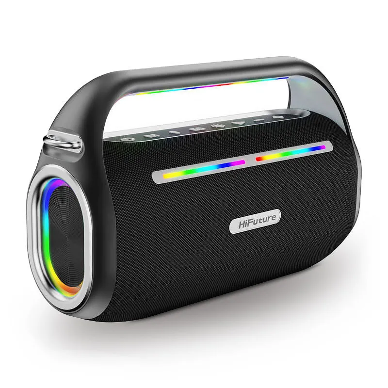Enceinte Bluetooth HiFUTURE MusicBox 100 avec 2 Micros Sans Fil Enceinte Bluetooth HiFUTURE MusicBox 100 avec 2 Micros Sans Fil