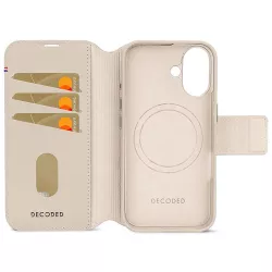 iPhone 16 | Étui Cuir DECODED MagSafe Detachable Wallet