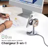 Chargeur Induction 3-en-1 McDODO MagQ Qi2 MagSafe
