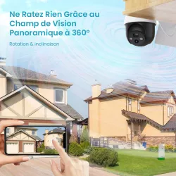 Caméra Extérieure DEKCO DC9L avec Panneau Solaire